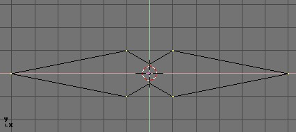 Deformed circle, to become the blade cross section.