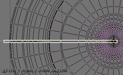 Seam vertex selection