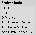 Boolean operations