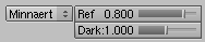 The Minnaert diffuse shader settings.