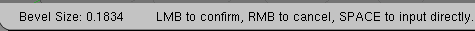 Bevel window header.
