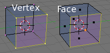 Implicit Face selection.
