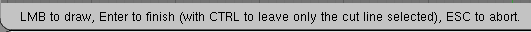 Knife Tool 3DWindow header