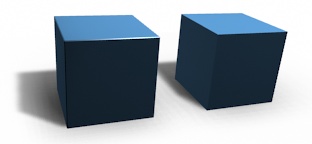 With bevel and without bevel