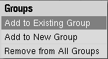 Groups pop-up