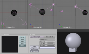 Standard 2-point light rig