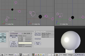 Standard 3-point light rig