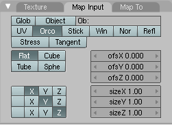 Map Input panel.