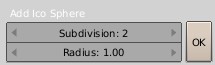 Add icosphere popup window