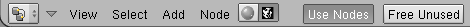 Node Editor Header with Compositing Nodes enabled.