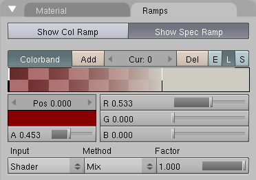Specular Ramp Shader color 0.