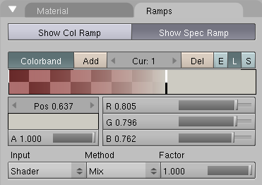 Specular Ramp Shader color 1.