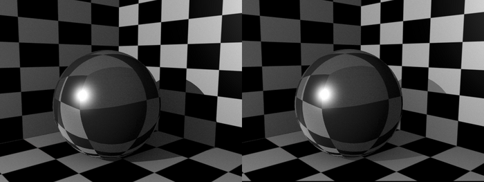 Casting transparent shadows: TraShado 'off' on the left, TraShado 'on' to the right.