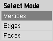 EditMode selection menu. Ctrl Tab