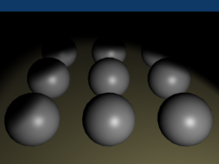 Spot lamp render example